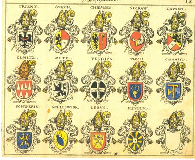 Coat of Arms of Verdun Diocese by Johann Siebmacher